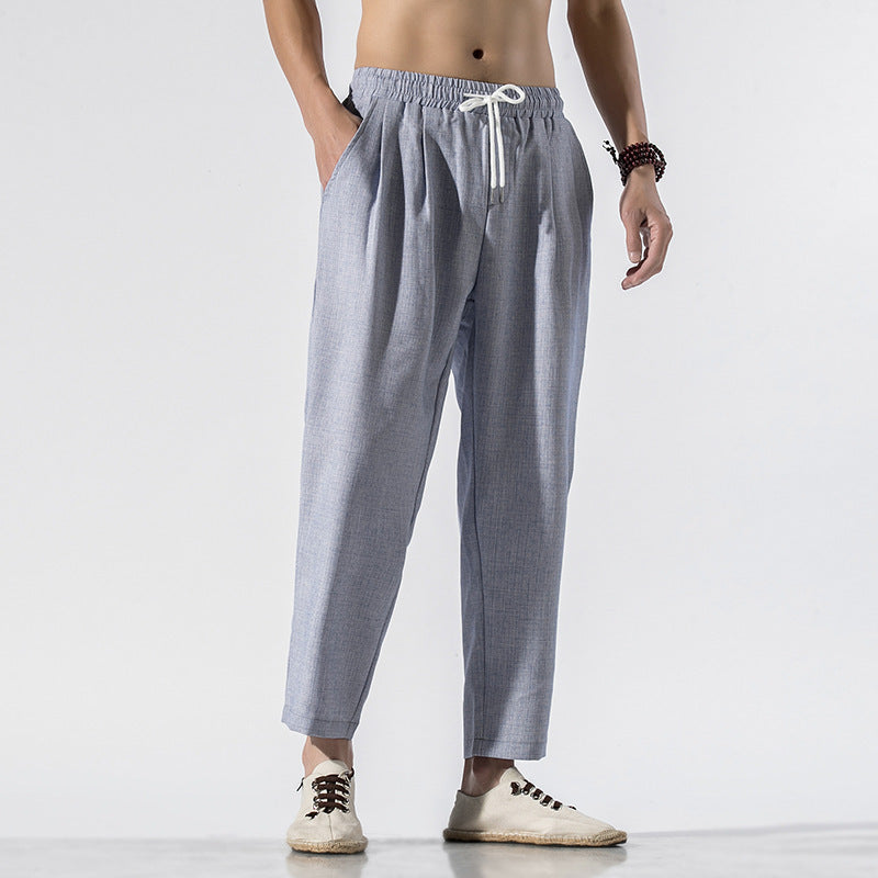 Pantalones casuales de lino