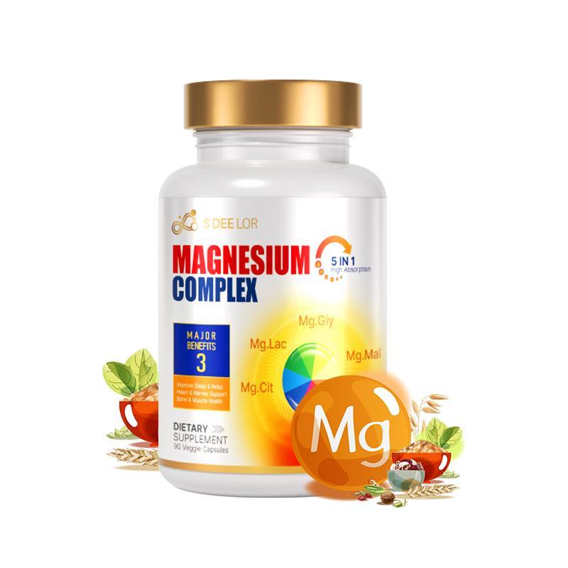 Glicinato de magnesio con malato y vitamina D3. Fórmula vegana que favorece la salud ósea. Producto quelatado de alta absorción.