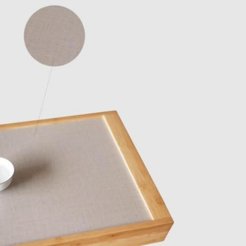 Mesa plegable de bambú, mesa auxiliar baja para salón, mesa de centro, mesita de noche, bandeja portátil para té, ideal para dormitorio, salón, oficina en casa.