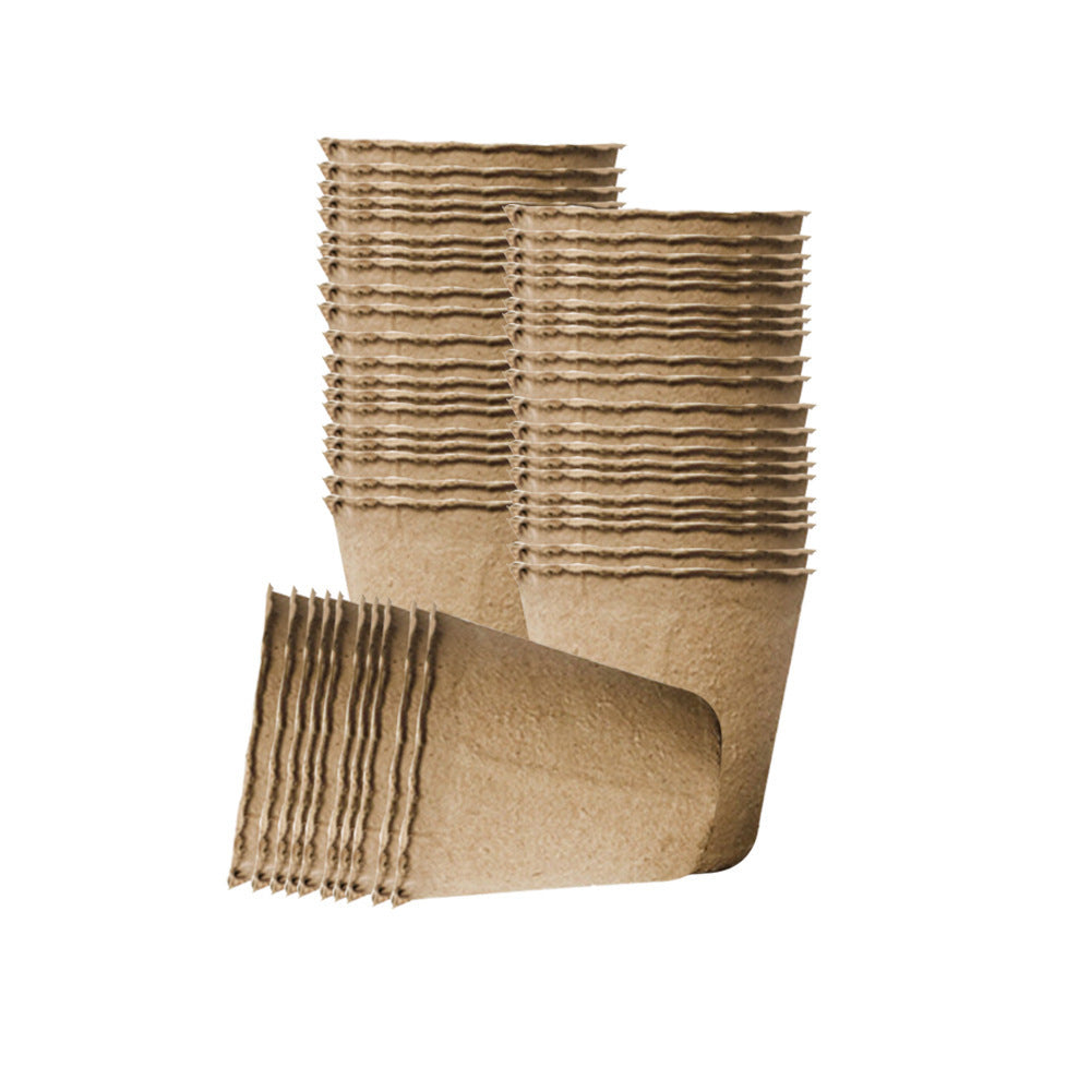 Maceta de papel reciclable práctica para viveros.