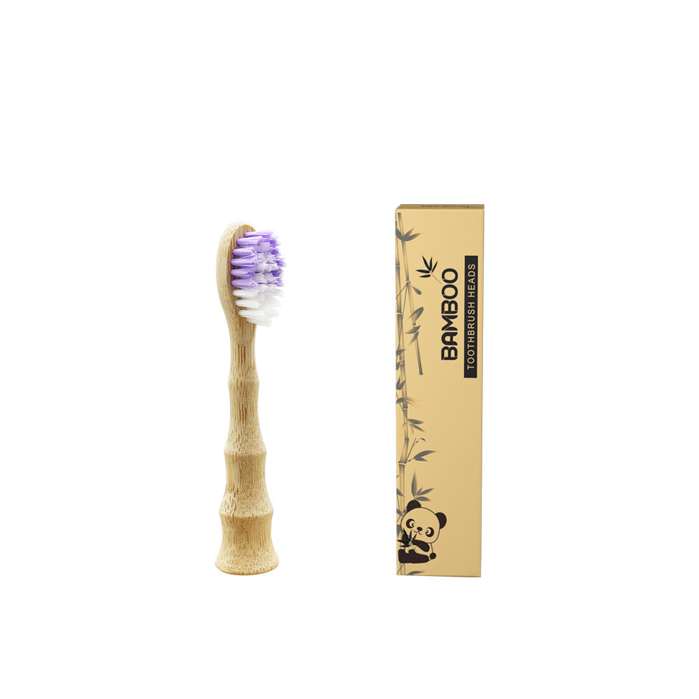 Cabezal de cepillo de dientes eléctrico de bambú orgánico biodegradable