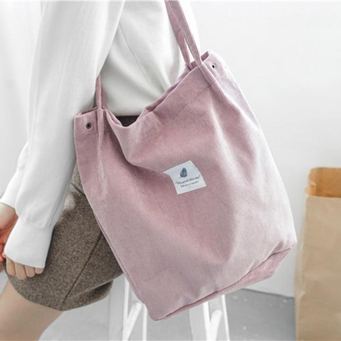 Bolso de compras, de hombro grande de lona.