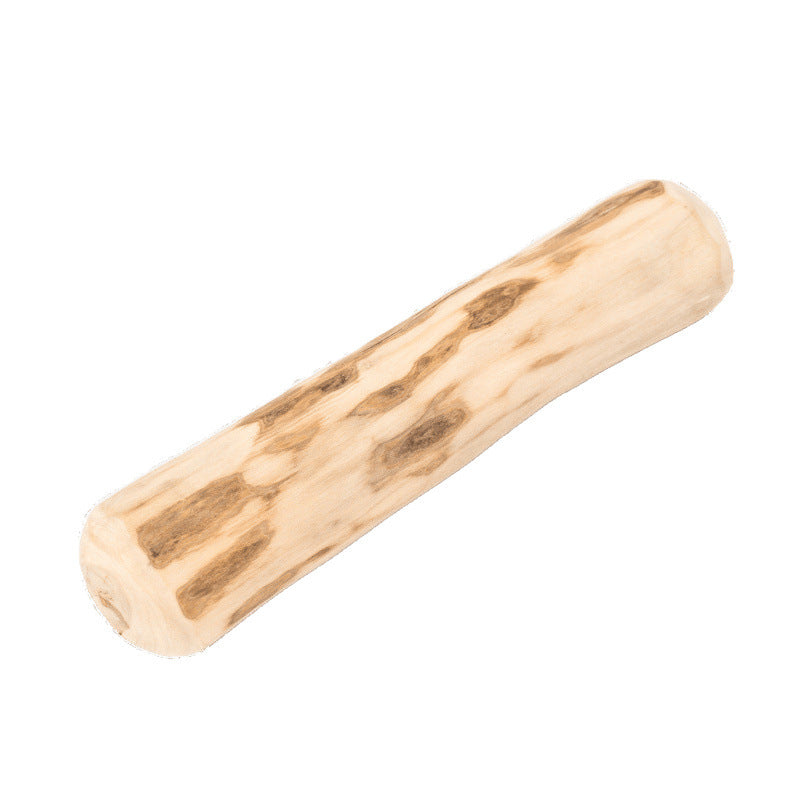 Juguete masticable para perros hecho de madera de café natural