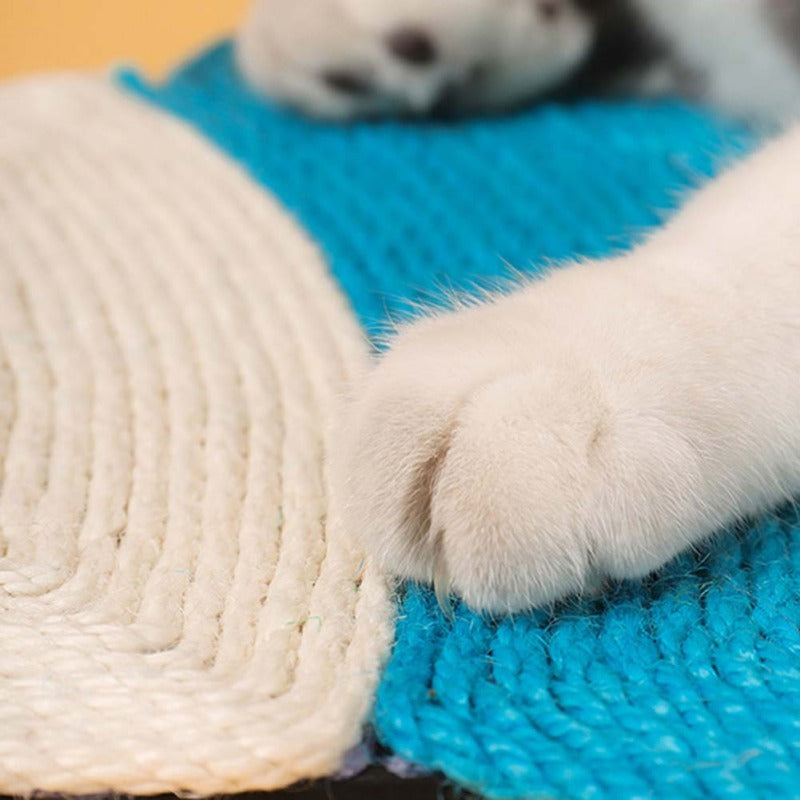 Rascador para gatos de fieltro de sisal natural, duradero, con forma de cactus, protege los muebles.