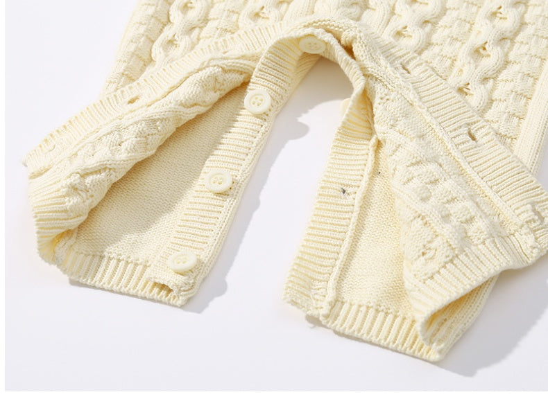 Autumn And Winter Knitted Onesie Hemp Hemp Ha Yi