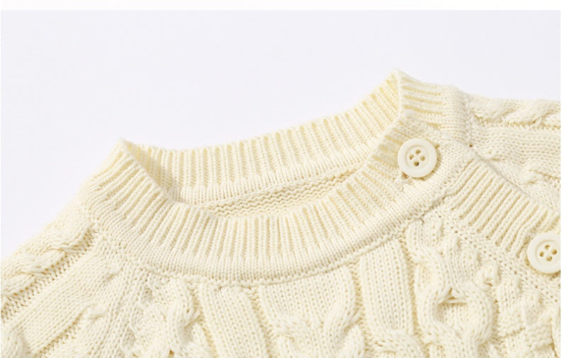 Autumn And Winter Knitted Onesie Hemp Hemp Ha Yi