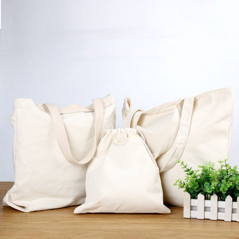 Bolso ecológico de tela de algodón con asa para llevar al hombro