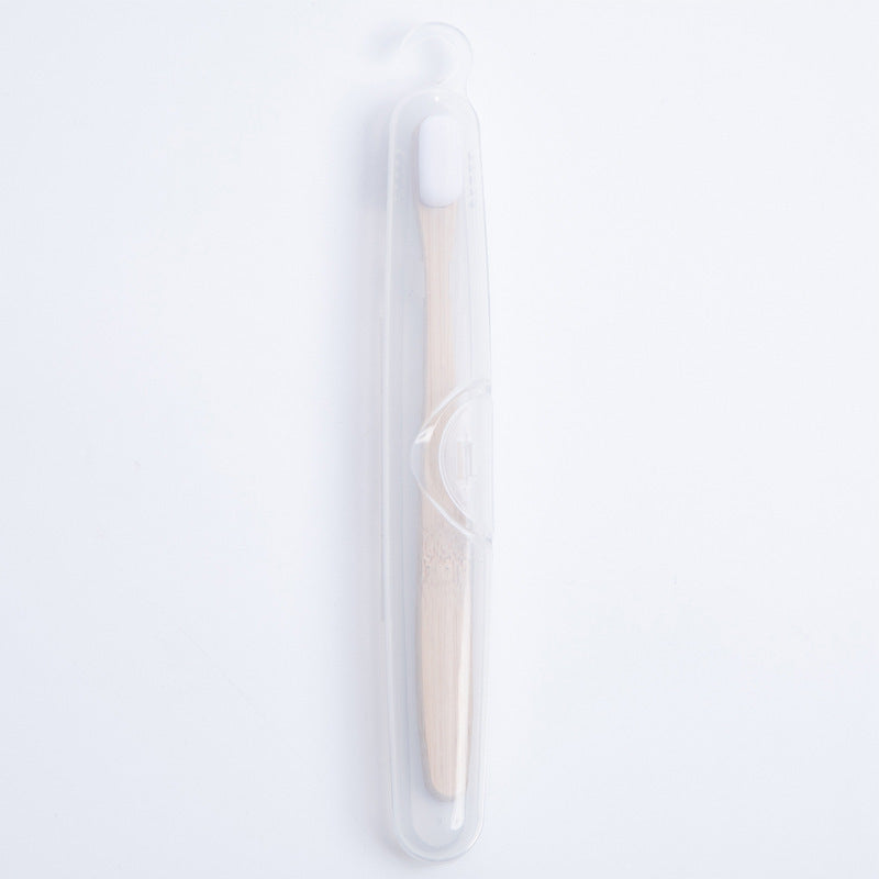 Cepillo de dientes hecho con bambúEco-friendly.
Eco-friendly