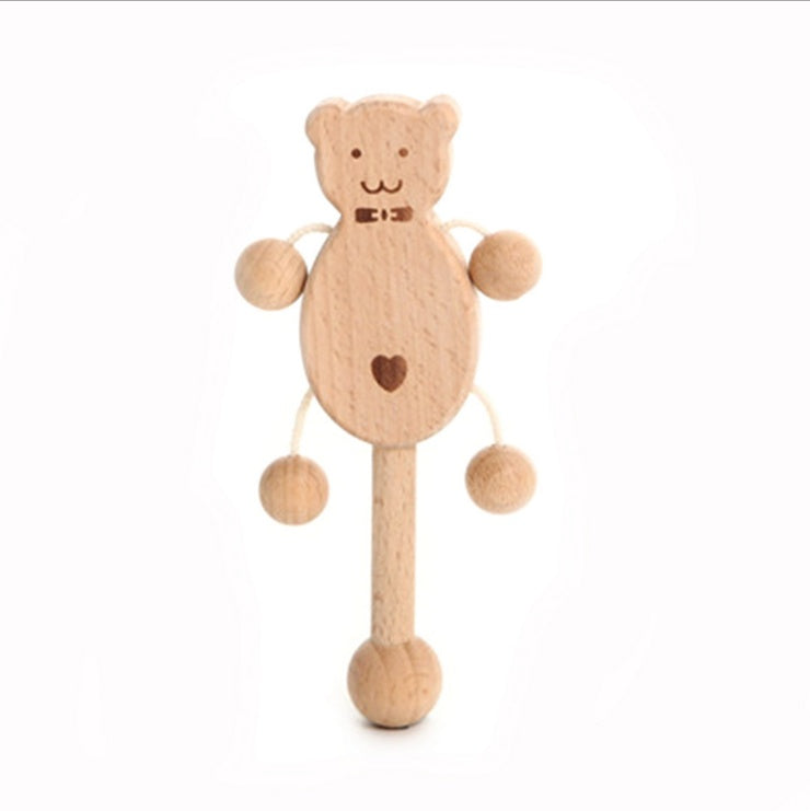 Juguete educativo de madera de haya sin barnizar. Juguete Montessori.