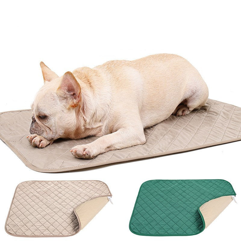 Alfombrilla antideslizante para mascotas con fibra de bambú natural, ideal para el entrenamiento y con propiedades desodorizantes y repelentes de la humedad.