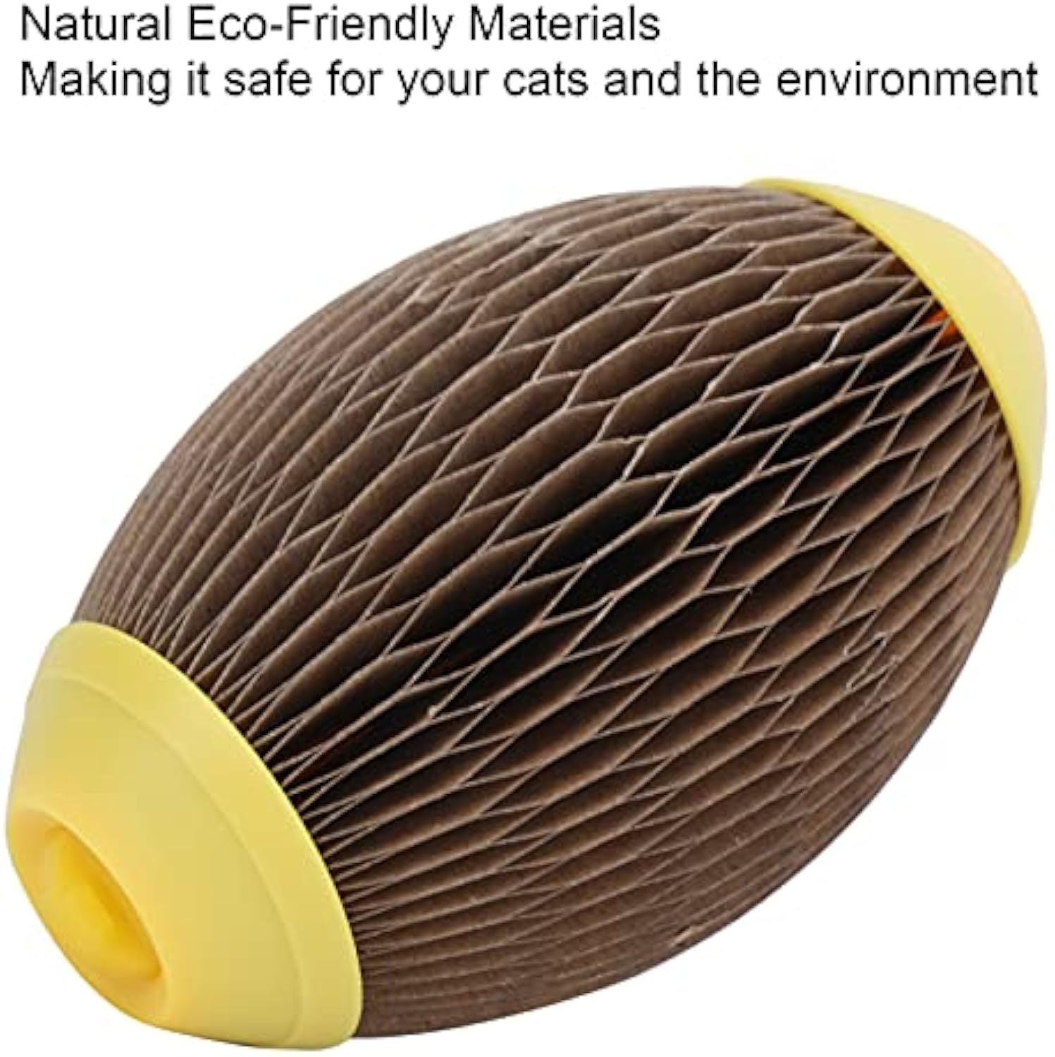 Juguete de pelota de hierba gatera para gatos: mantén a tu gato y a ti mismo activos. Pelota de fútbol con hierba gatera, fabricada con papel corrugado reciclado y ecológico, ideal para que tu gato haga ejercicio y se divierta.