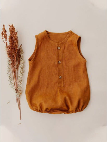 Ropa para bebés, ropa para recién nacidos, ropa infantil, ropa de algodón y cáñamo, mono para niños