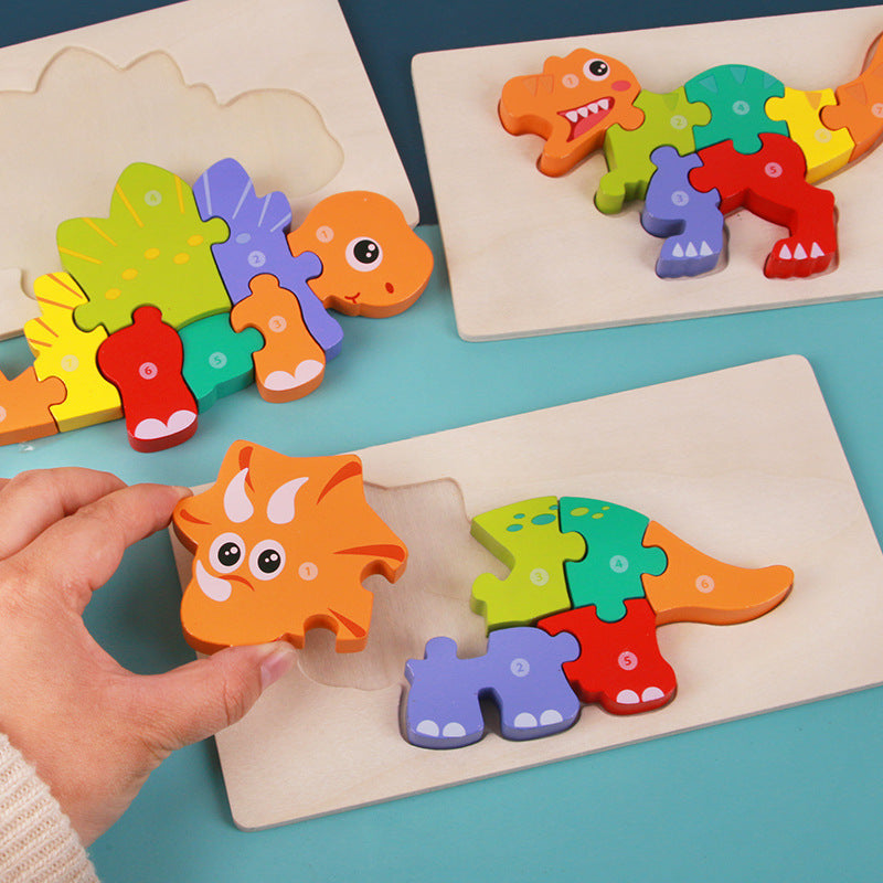 Juguetes educativos infantiles de madera en 3D (Montessori)