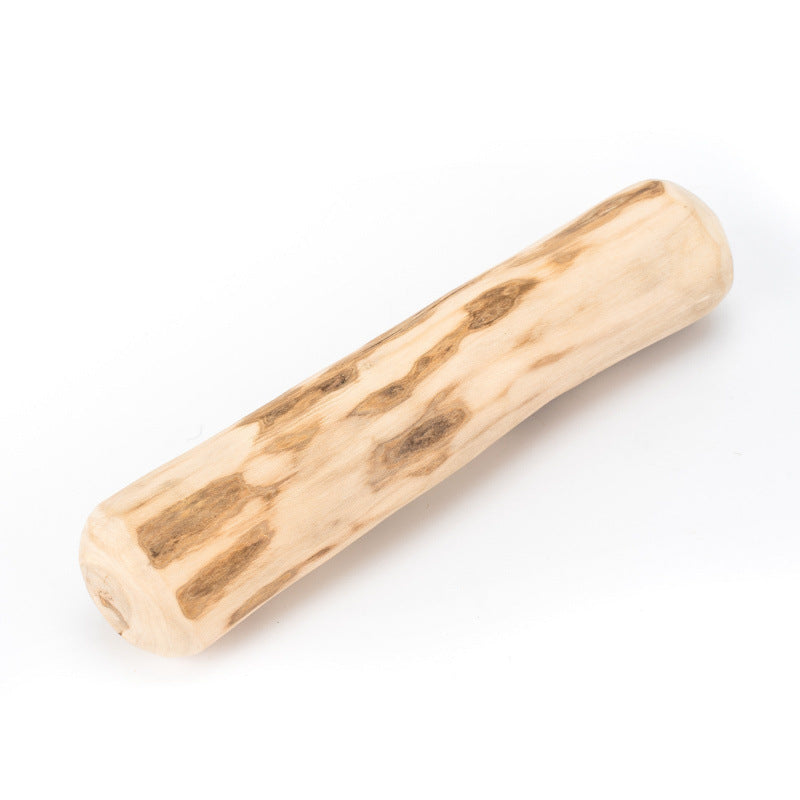 Juguete masticable para perros hecho de madera de café natural