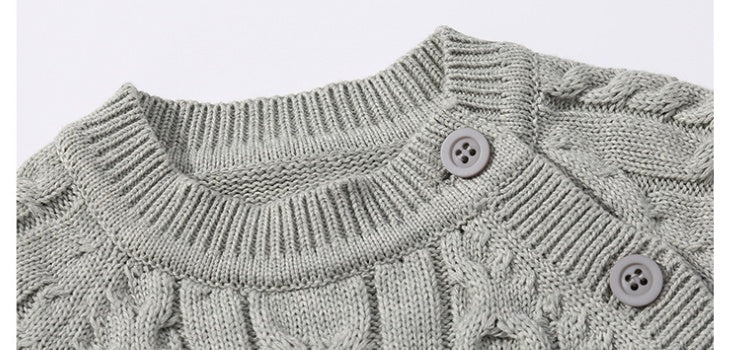 Autumn And Winter Knitted Onesie Hemp Hemp Ha Yi