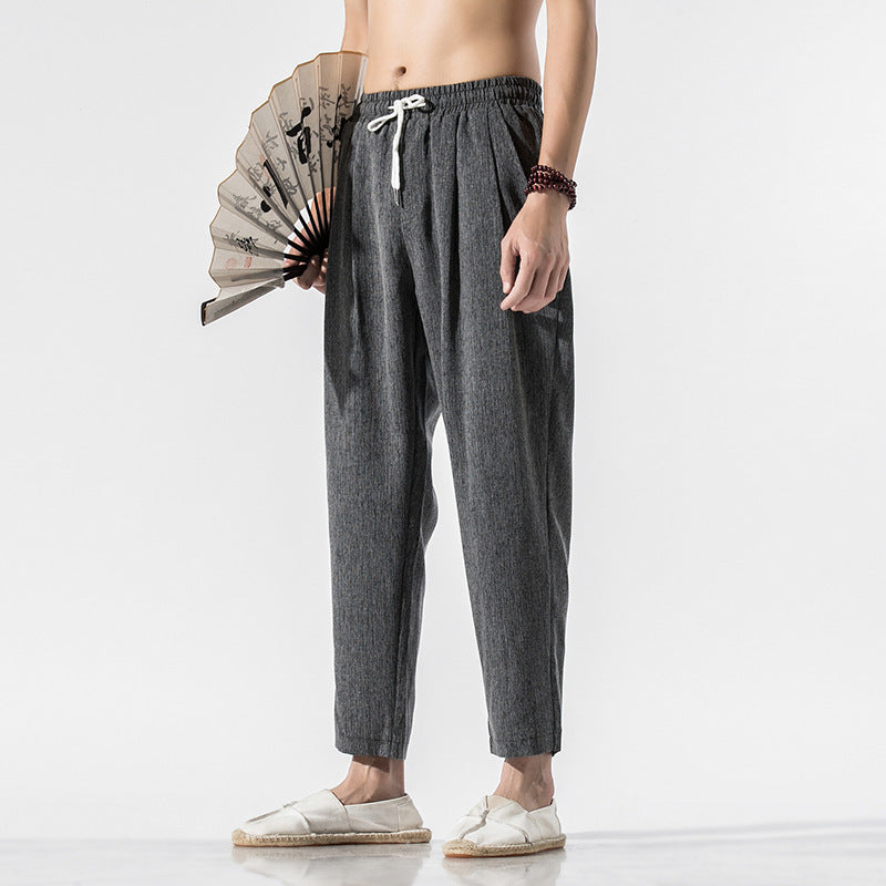 Pantalones casuales de lino