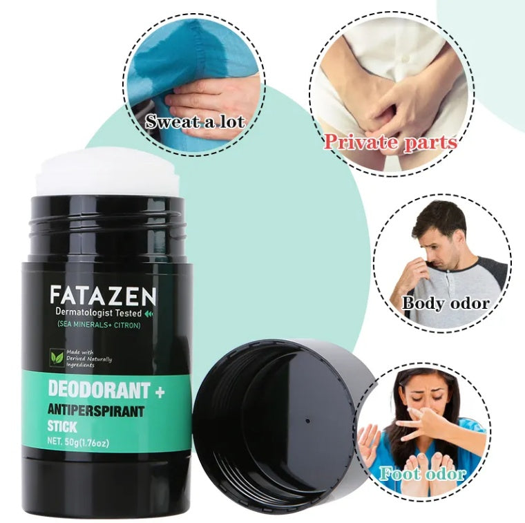 Desodorante antitranspirante en barra vegano, Body Glide, bálsamo desodorante a base de hierbas, minerales marinos, desodorante en barra con aroma a limón