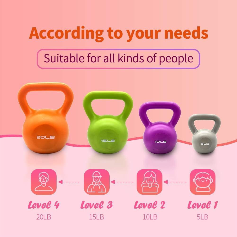 Juego de pesas rusas de 15 lb para entrenamiento de fuerza