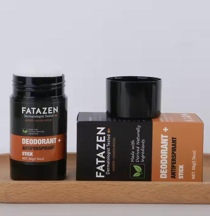 Desodorante antitranspirante natural en barra a base de hierbas, con aroma a sándalo y ámbar. Reduce el mal olor corporal.
