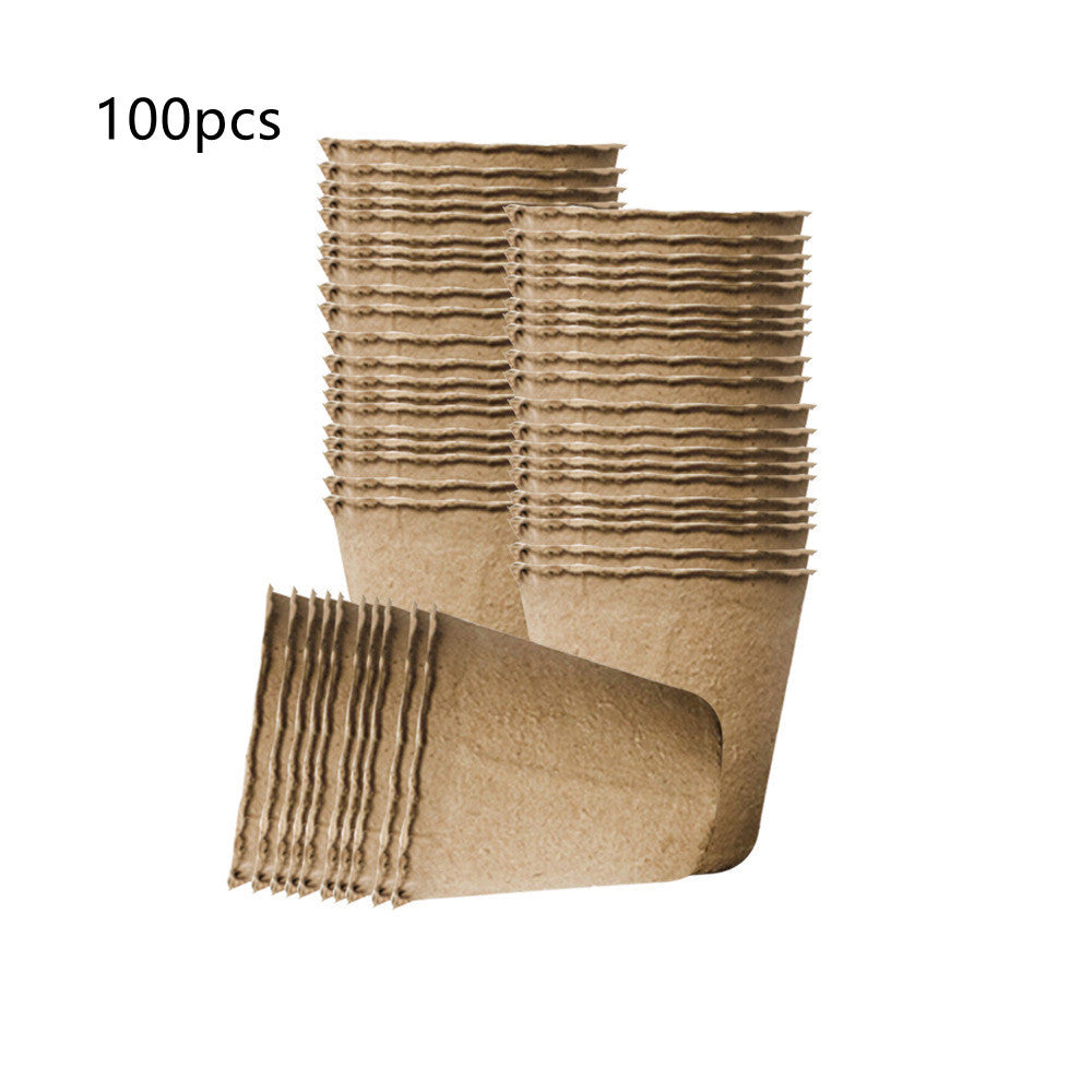 Maceta de papel reciclable práctica para viveros.