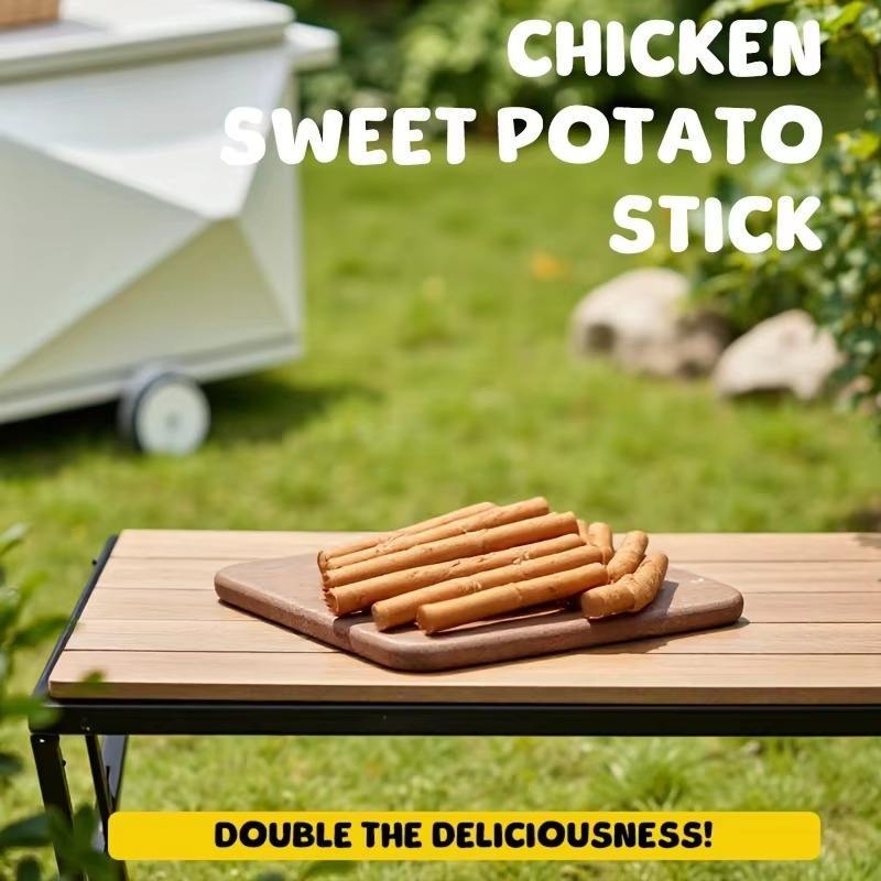 Croquetas de pollo con forma de mascota, envueltas en cuero crudo: un delicioso y natural tentempié de carne para perros de todas las razas.