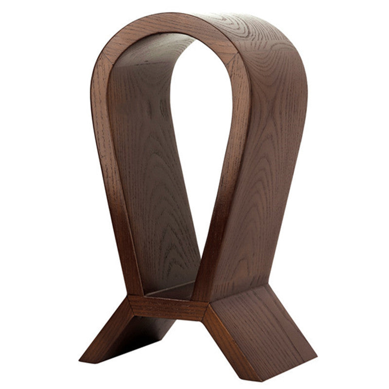 Soporte para auriculares de madera maciza (montaje en la diadema)