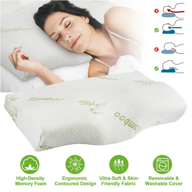 Almohada de espuma viscoelástica de bambú