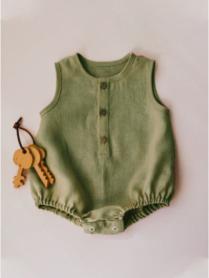 Ropa para bebés, ropa para recién nacidos, ropa infantil, ropa de algodón y cáñamo, mono para niños