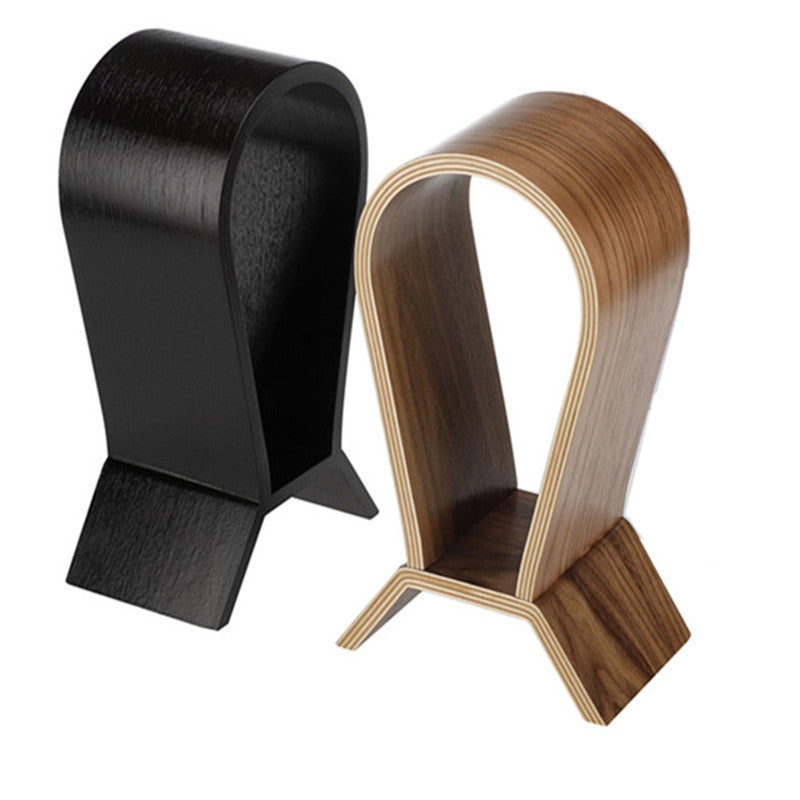 Soporte para auriculares de madera maciza (montaje en la diadema)